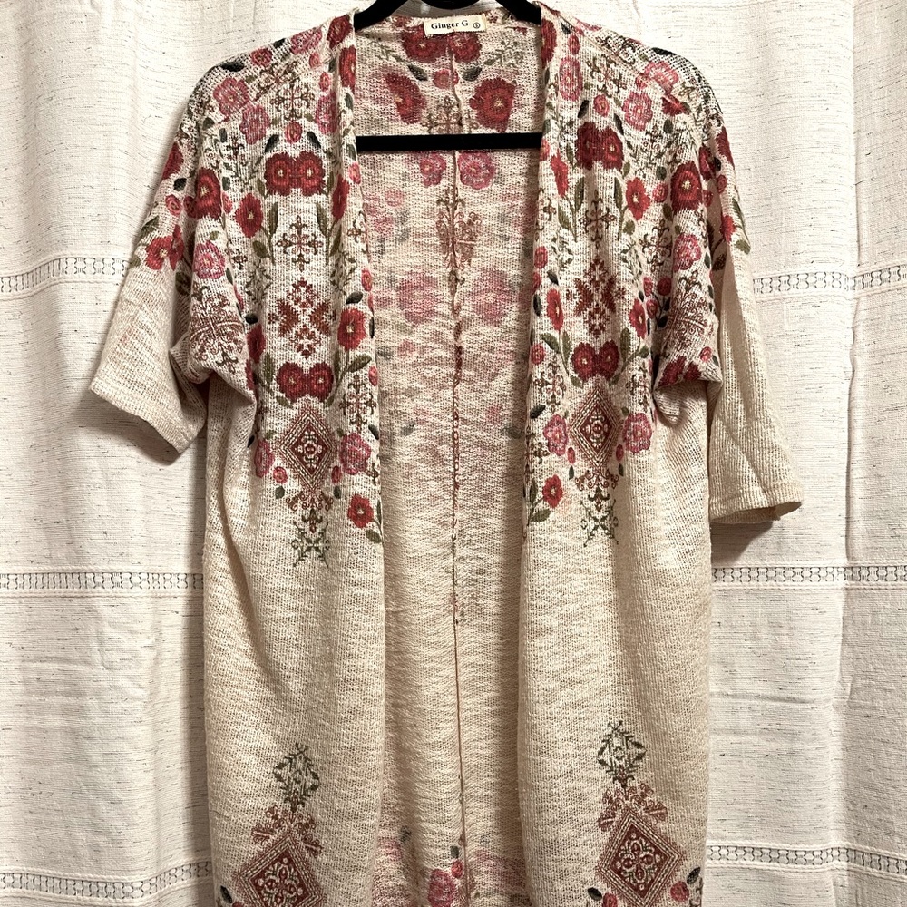 3/25 cute spring summer cardigan small